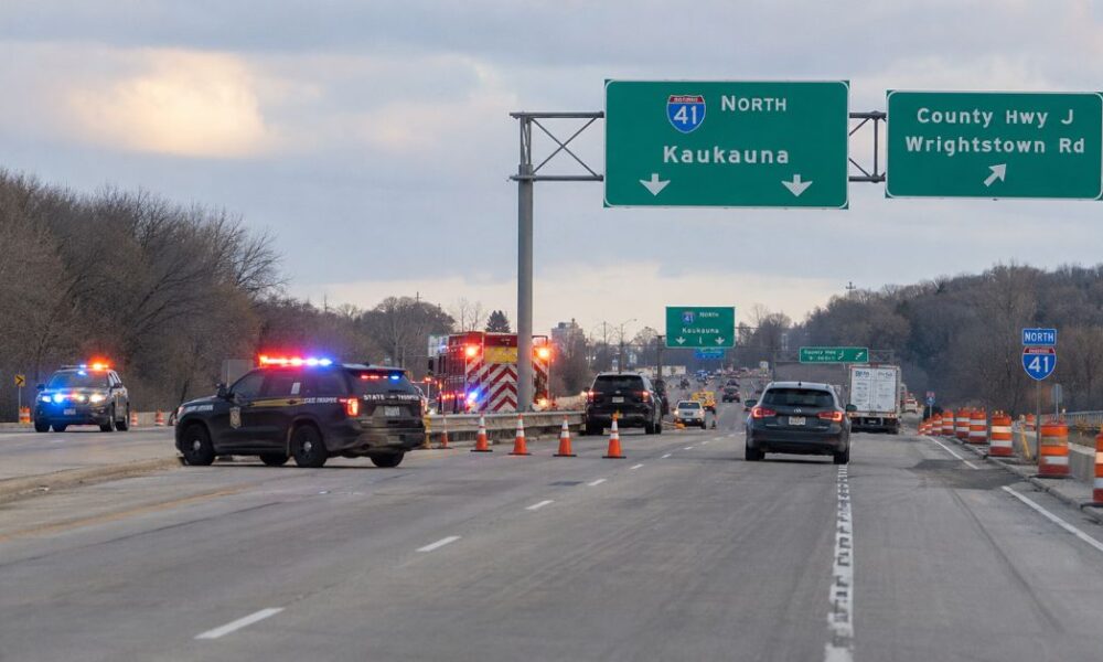 Northbound I-41 Lanes Near Kaukauna Closed Due To Crash